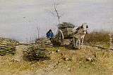 Anton Mauve The Wood Gatherer painting